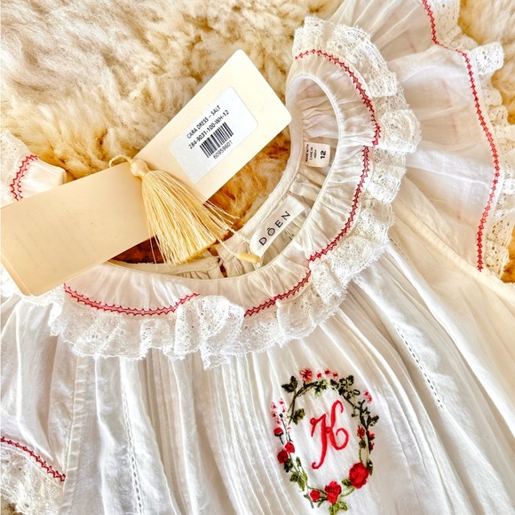 ✨Last Chance💋✨K🌹✨DÔEN ‘Clarita’ Heirloom Organic Cotton Nightgown Salt Girl 12 - Picture 8 of 17